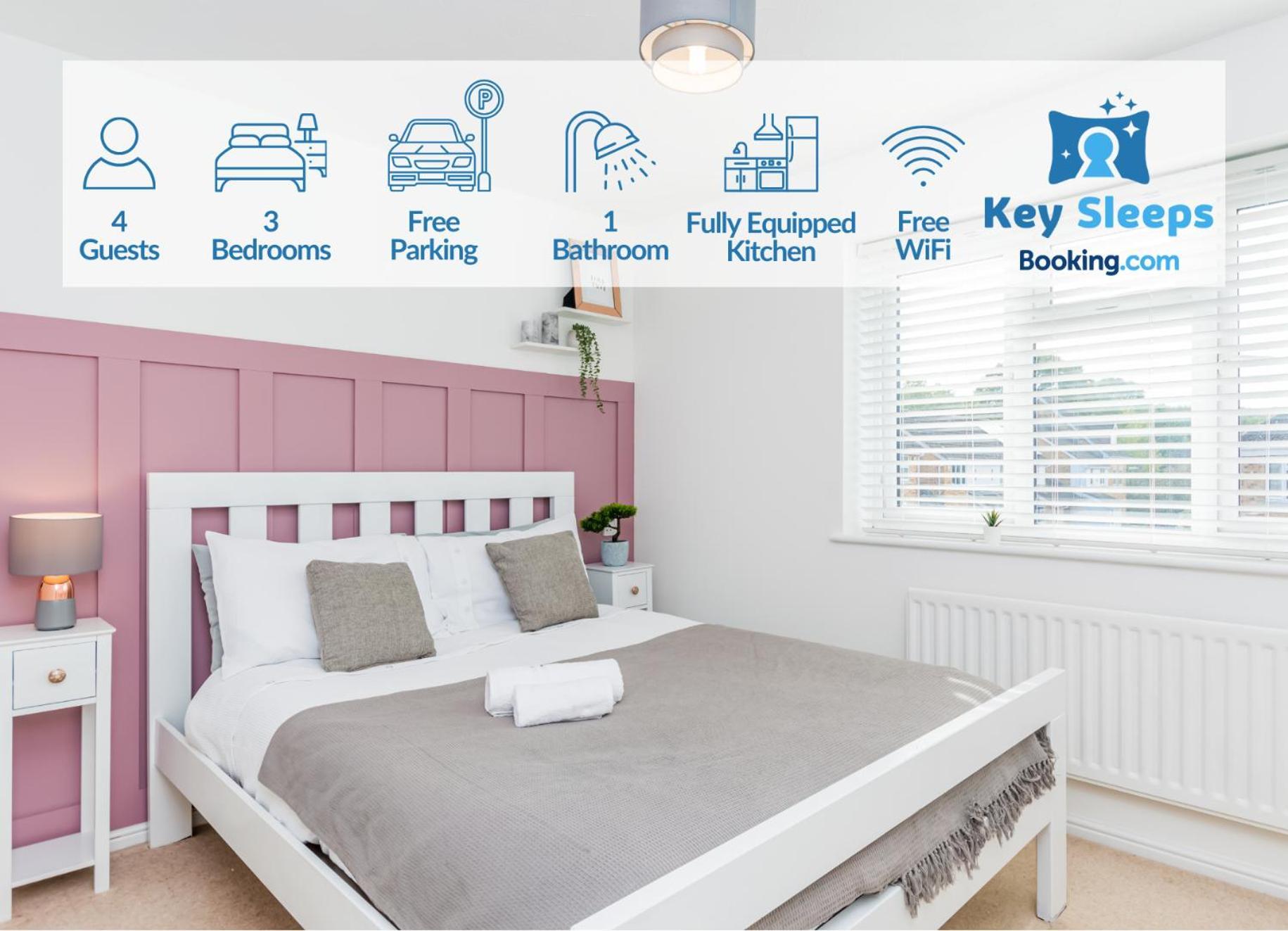 Cosy Contractor House & Garden & Free Parking Apartment *